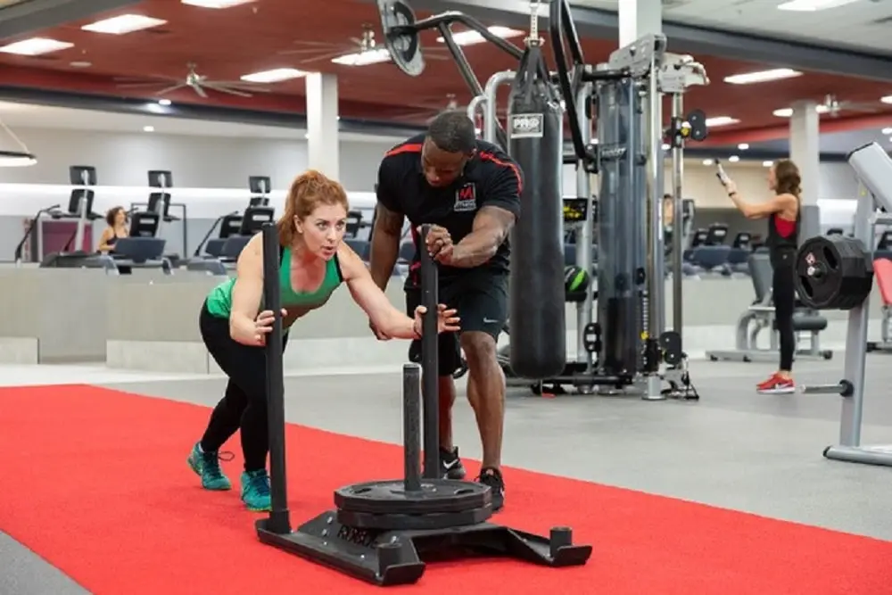 exercise training phoenix az Woman and Trainer
