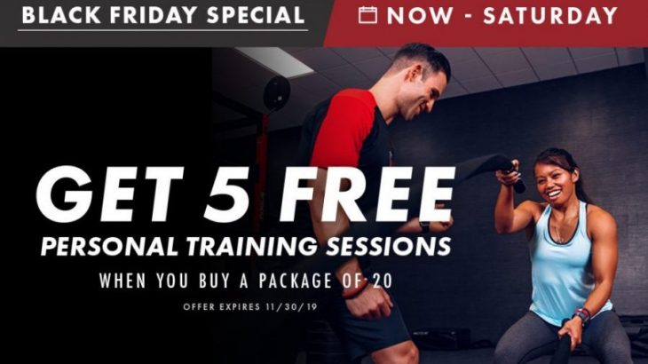Personal Training Black Friday Promotion