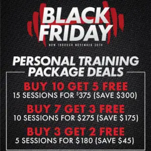 Black Friday Personal Training Sale